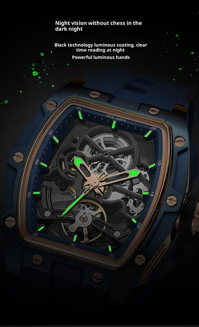 Reloj Mecánico para Hombre con Diseño Esqueletizado - Image 13