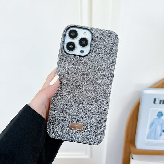 Funda de Teléfono Premium con Diamante Estrella y Goma Suave