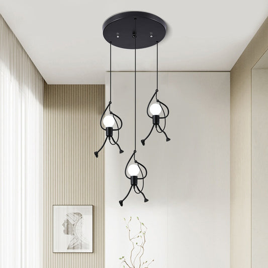 Lámpara de Araña Decorativa de Hierro para Restaurantes y Cafés - Image 2