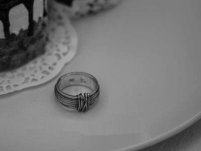 Anillo Vintage Tejido a Mano con Alambre Pulido para Hombre - Image 15
