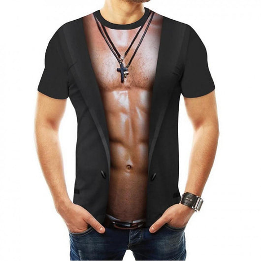 Playera Unisex con Estampado 3D Digital de Cuello Redondo - Image 9