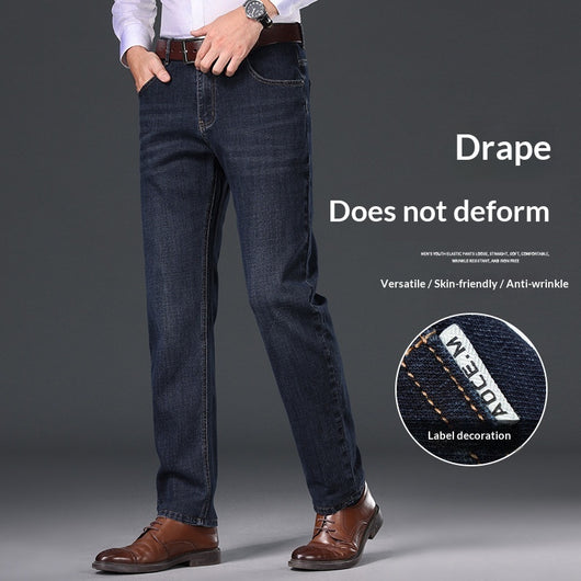 Jeans Slim Fit Premium para Hombre - Corte Recto y Tela Gruesa - Image 2