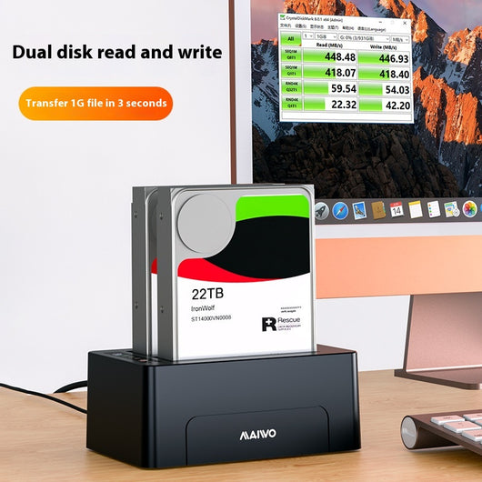 Copiador de Discos Duros Dual 2.5"-3.5" SATA - Docking Station