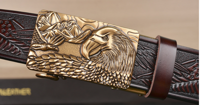 Cinturón para Hombre con Grabado de Alas de Águila - Image 13
