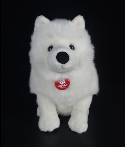Peluche Samoyedo Realista - Juguete Animal de Simulación - Image 13
