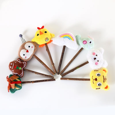 Mordedor Felpa Tigre Navideño Arcoíris
