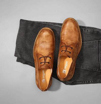 Zapatos Casuales Retro Estilo Británico para Hombre - Diseño Desgastado Transpirable - Image 8