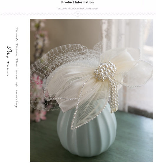 Gorra Vintage de Malla Blanca Perla - Image 7