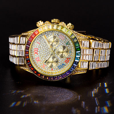 Reloj de Cuarzo Diamante Arcoíris Tres Ojos - Image 16
