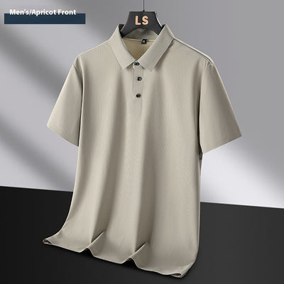 Polo Talla Grande Hombre Seda de Hielo sin Costuras