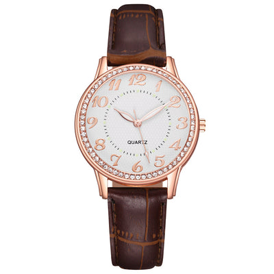 Reloj de Cuarzo Luminoso para Mujer con Diamantes y Correa Elegante - Image 4