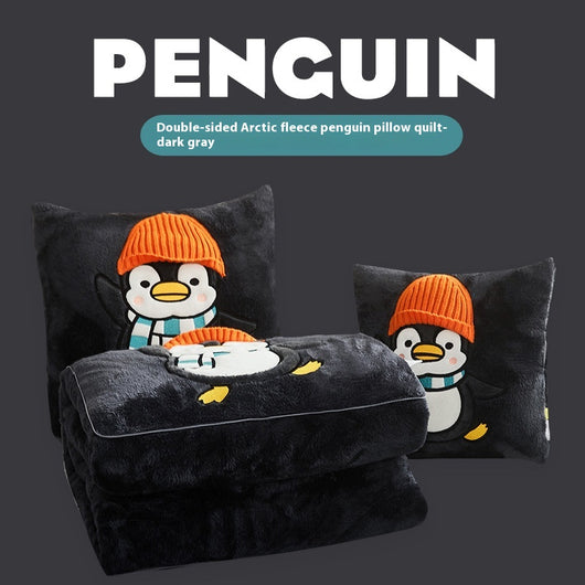 Almohada Manta Térmica Reversible 3D Pingüino - Dos en Uno - Image 11