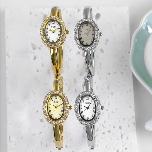 Reloj Pulsera Mujer Diseño Ovalado Elegante - Image 4