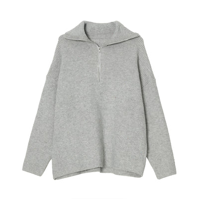 Suéter de Punto con Cierre y Solapa para Hombre - Otoño e Invierno - Image 10