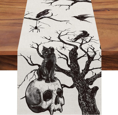 Camino de Mesa de Lino con Diseños de Halloween - Image 20