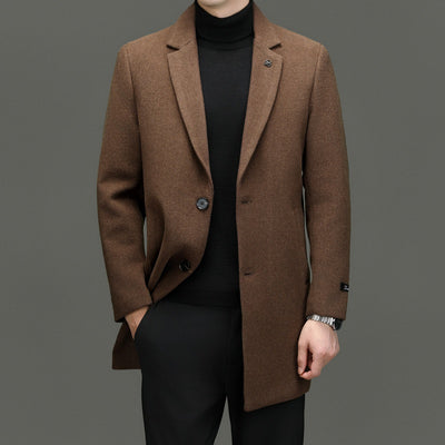 Abrigo de Lana Entallado para Hombre - Corte Moderno Otoño Invierno - Image 3