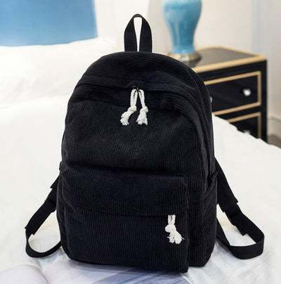Mochila de Terciopelo Personalizable de Gran Capacidad - Image 9