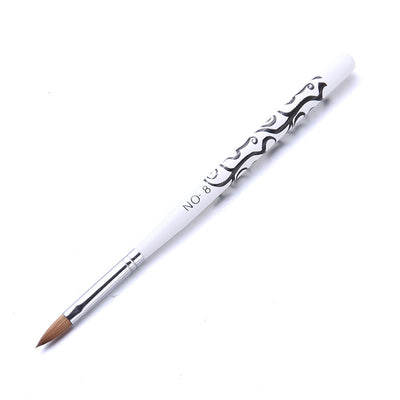 Bolígrafo de Cristal con Pelo de Visón para Manicura de Diseño Moderno - Image 10