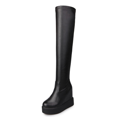 Botas Altas Sobre la Rodilla para Mujer con Suela Gruesa y Aumento Interior - Image 3