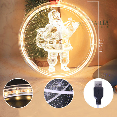 Lámpara Colgante 3D LED Navideña para Decoración del Hogar - Image 16