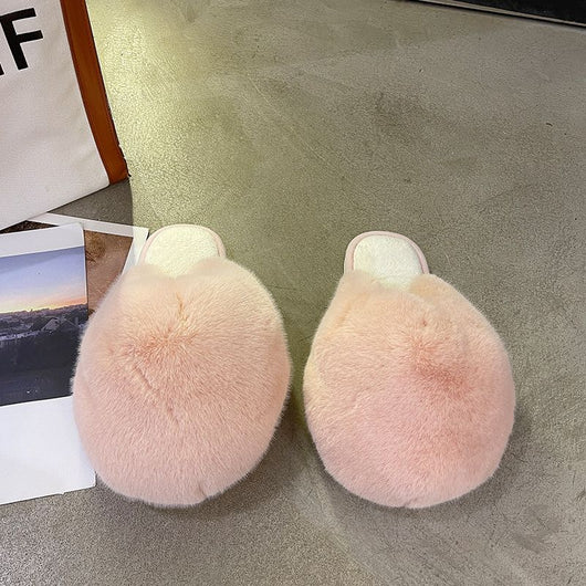 Pantuflas Planas para Mujer con Peluche en la Punta - Image 3