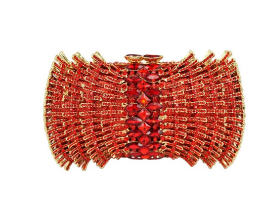 Cartera Clutch Vacía con Diamantes - Estuche Rígido de Lujo - Image 13