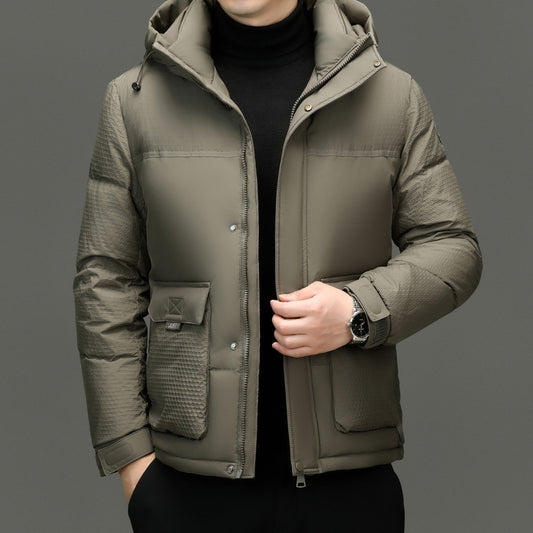 Chaqueta Acolchada de Plumón para Invierno