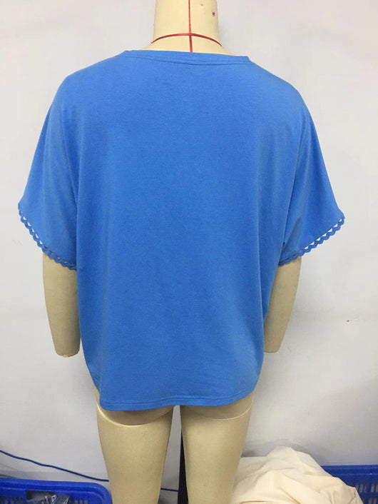 Suéter Suelto de Verano con Cuello V y Detalles Calados - Image 17