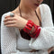 Pulsera Geométrica Roja Minimalista Estilo Europeo