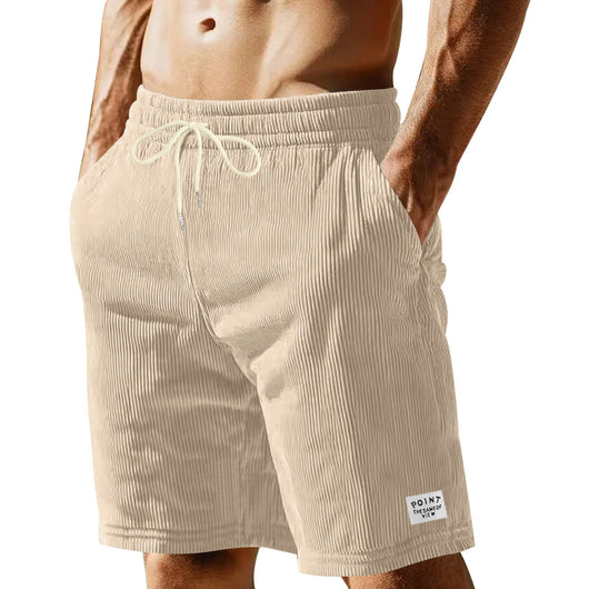 Shorts Holgados de Lino para Hombre - Corte Recto y Cierre de Cordones - Image 4
