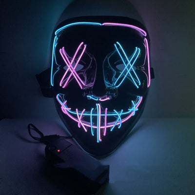 Máscara de Terror Halloween con Luz LED Fluorescente - Image 32