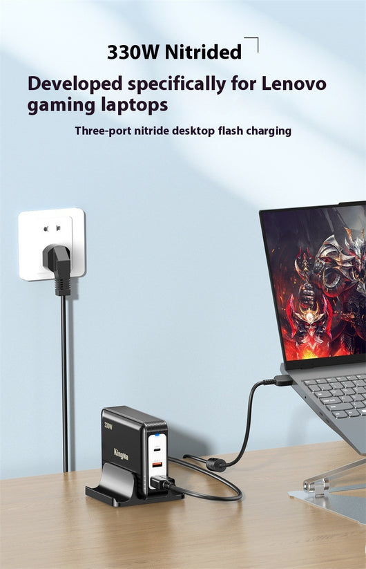 Cargador GaN 330W de Alta Potencia para Laptop y Dispositivos Múltiples - Image 15