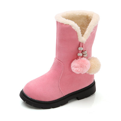 Botas Calientitas de Algodón para Niñas - Estilo Princesa Invierno - Image 3