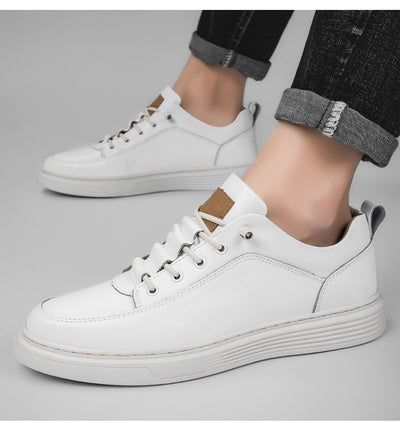 Zapatos Skateboard Cuero Talla Grande Estilo Retro Punching Confort Suave - Image 22