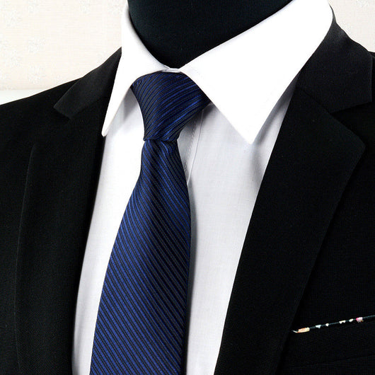 Corbata Formal Hombre 8cm Estilo Británico a Rayas para Negocios