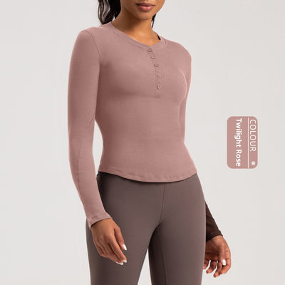 Playera Deportiva de Manga Larga para Yoga y Running - Image 8