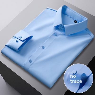 Camisa Elástica Sin Costuras con Rayas para Hombre - Image 6