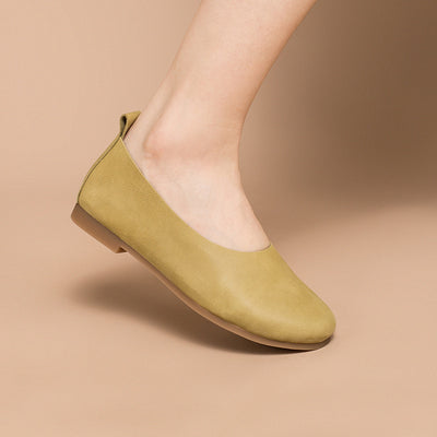 Zapatos Planos de Cuero Vacuno para Mujer - Diseño Minimalista - Image 10