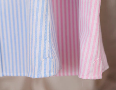 Camisa Casual de Rayas Ajustada en Algodón Transpirable - Image 11