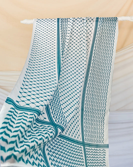 Pañuelo Árabe Estampado Cuadros Chiffón Elegante - Image 19