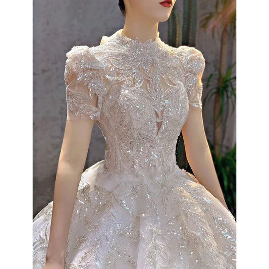 Vestido de Novia Retro Francés Ajustado - Diseño Vintage Elegante - Image 2