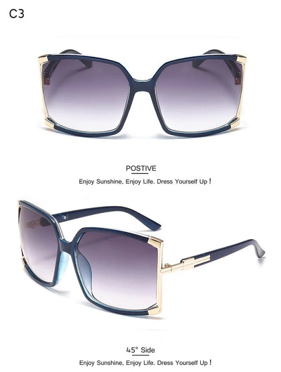 Gafas de Sol Cuadradas de Marco Grande para Mujer - Image 29