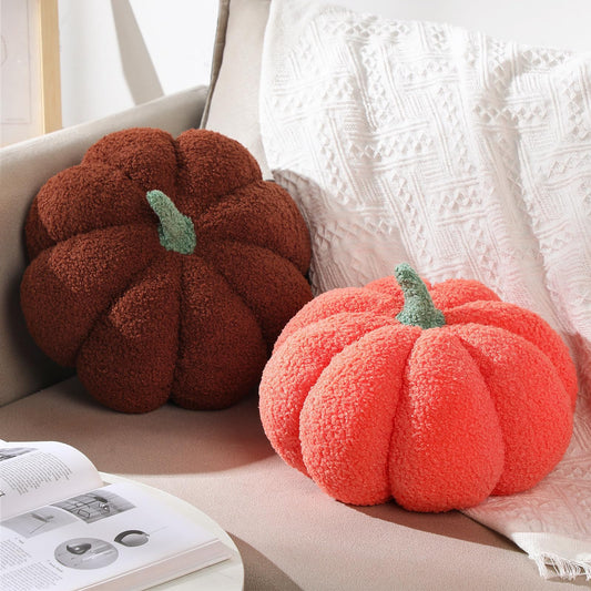 Almohada Decorativa Calabaza 3D - Cojín Otoñal para Acción de Gracias y Navidad