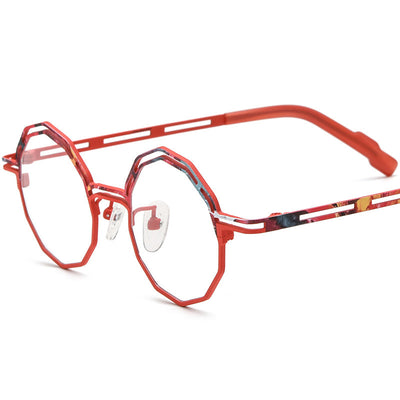Armazón de Gafas Multimaterial Ultraligero en Titanio Puro para Miopía - Image 9