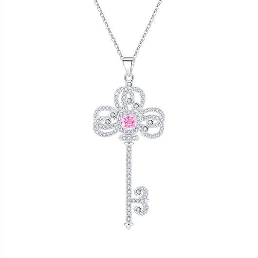 Collar Iris con Llave de Plata 925 y Diamantes - Diseño Minimalista Luxury - Image 6