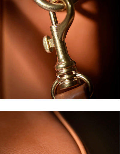 Cartera de Cuero Curtido al Natural con Múltiples Compartimentos para Hombre - Image 11