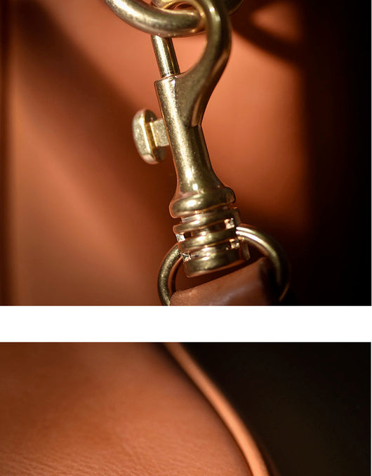 Cartera de Cuero Curtido al Natural con Múltiples Compartimentos para Hombre - Image 11