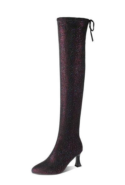 Botas Altas Mujer con Tacón - Elegancia Hasta la Rodilla - Image 11