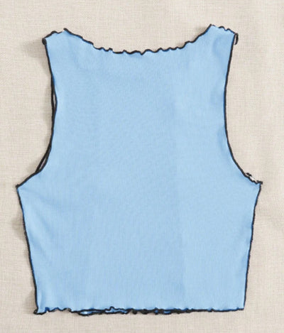 Chaleco Tejido Colorblock con Rayas Laterales para Mujer - Image 18