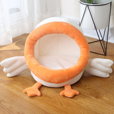 Cama Nido para Mascotas de Algodón Suede - Diseño Estaciones - Image 4